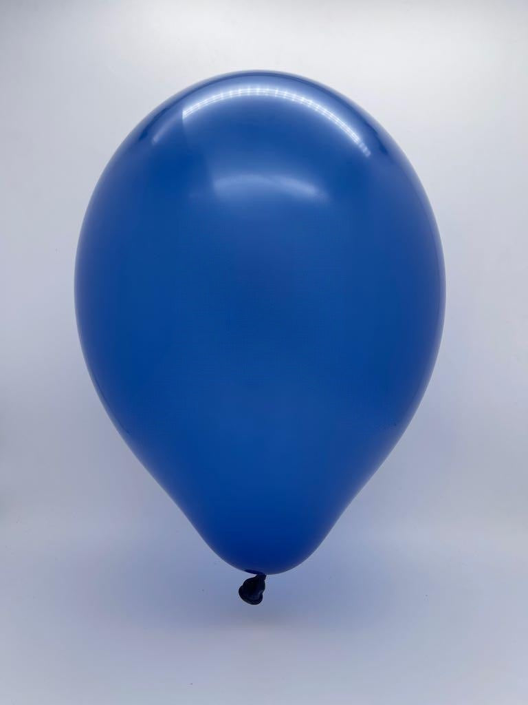 Inflated Balloon Image 11" Ellie's Brand Latex Balloons Navy (100 Per Bag)