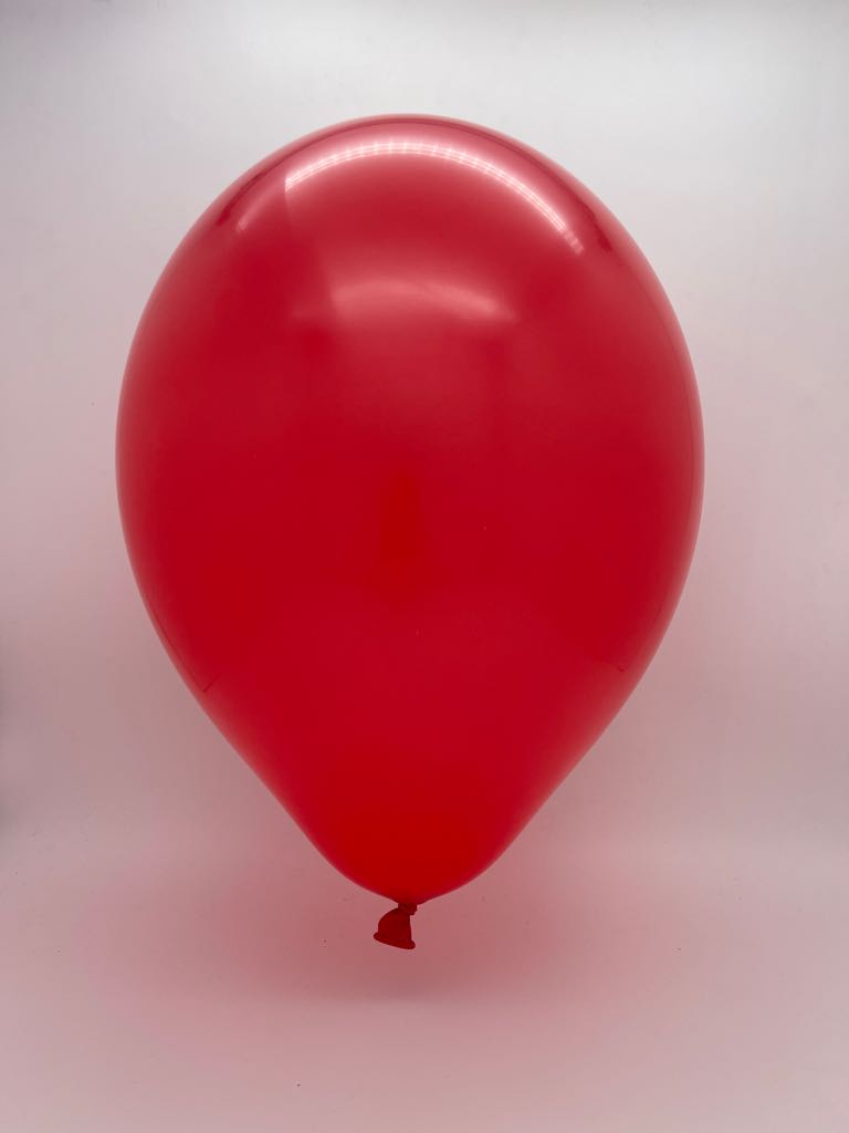 Inflated Balloon Image 14" Ellie's Brand Latex Balloons Red (50 Per Bag)