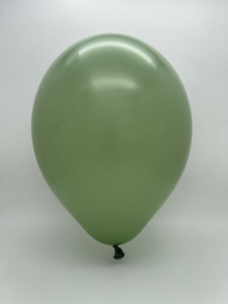 Inflated Balloon Image 14" Ellie's Brand Latex Balloons Sage (50 Per Bag)