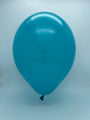 Inflated Balloon Image 17" Ellie's Brand Latex Balloons Teal Waters (25 Per Bag)