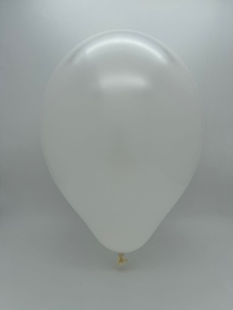 Inflated Balloon Image 36" Ellie's Brand Latex Balloons White (2 Per Bag)