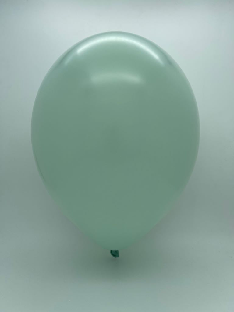 Inflated Balloon Image 11" Empower-Mint Tuftex Latex Balloons (100 Per Bag)