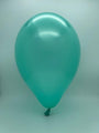Inflated Balloon Image 5" Gemar Latex Balloons (Bag of 100) Metallic Metallic Aquamarine