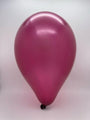 Inflated Balloon Image 5" Gemar Latex Balloons (Bag of 100) Metallic Metallic Burgundy
