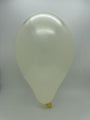 Inflated Balloon Image 12" Gemar Latex Balloons (Bag of 50) Metallic Metallic Ivory