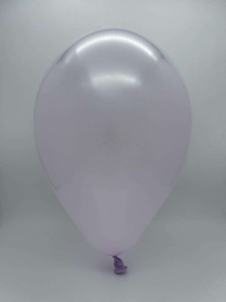 Inflated Balloon Image 19" Gemar Latex Balloons (Bag of 25) Metallic Metallic Lilac
