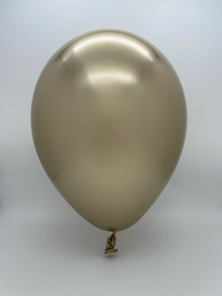 Inflated Balloon Image 160G Gemar Latex Balloons (Bag of 50) Shiny Gold Twisting/Modelling