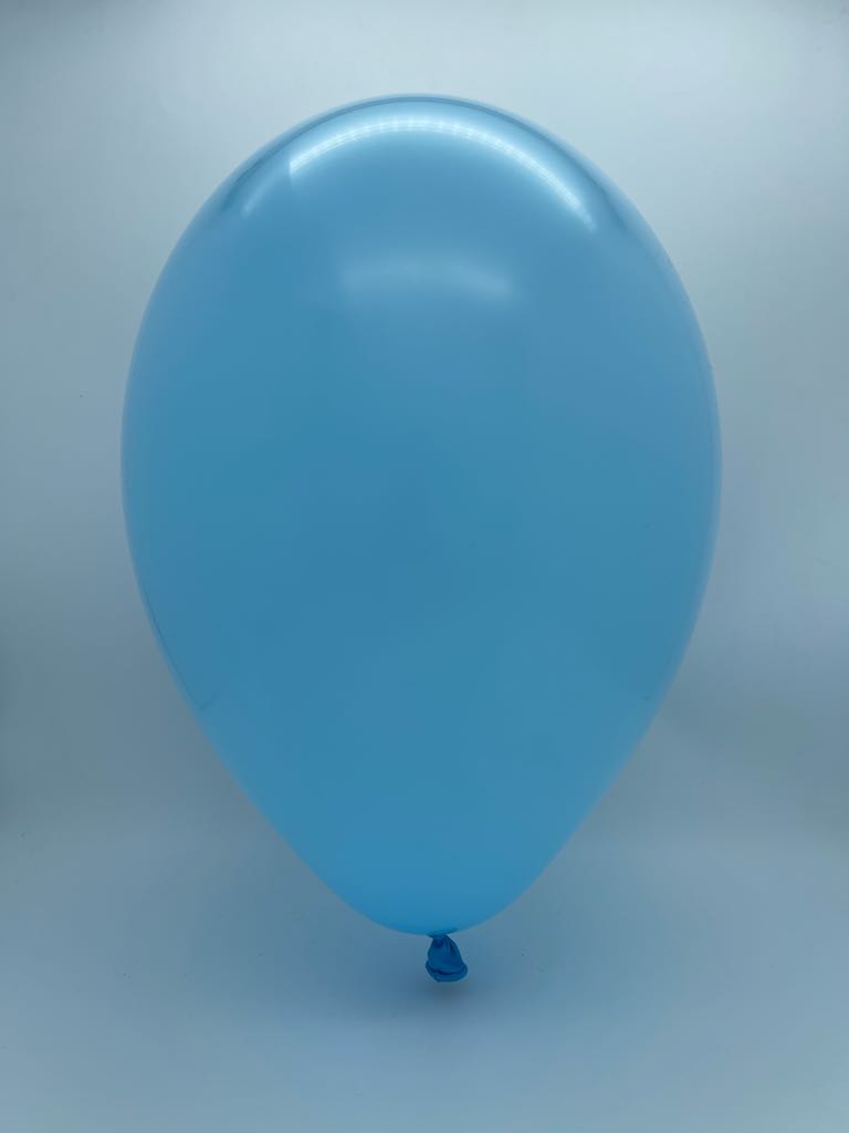 Inflated Balloon Image 19" Gemar Latex Balloons (Bag of 25) Standard Baby Blue