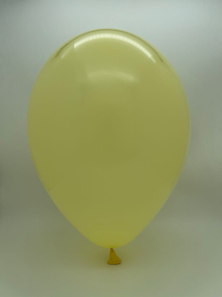 Inflated Balloon Image 5" Gemar Latex Balloons (Bag of 100) Standard Baby Yellow