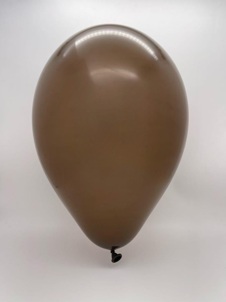 Inflated Balloon Image 160G Gemar Latex Balloons (Bag of 50) Modelling/Twisting Brown