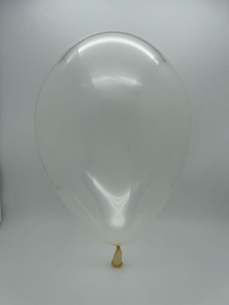 Inflated Balloon Image 12" Gemar Latex Balloons (Bag of 50) Standard Crystal Clear