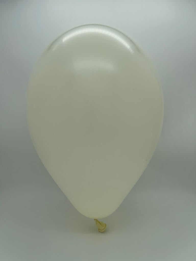 Inflated Balloon Image 360G Gemar Latex Balloons (Bag of 50) Modelling/Twisting Ivory