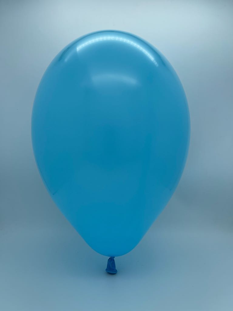 Inflated Balloon Image 19" Gemar Latex Balloons (Bag of 25) Standard Light Blue