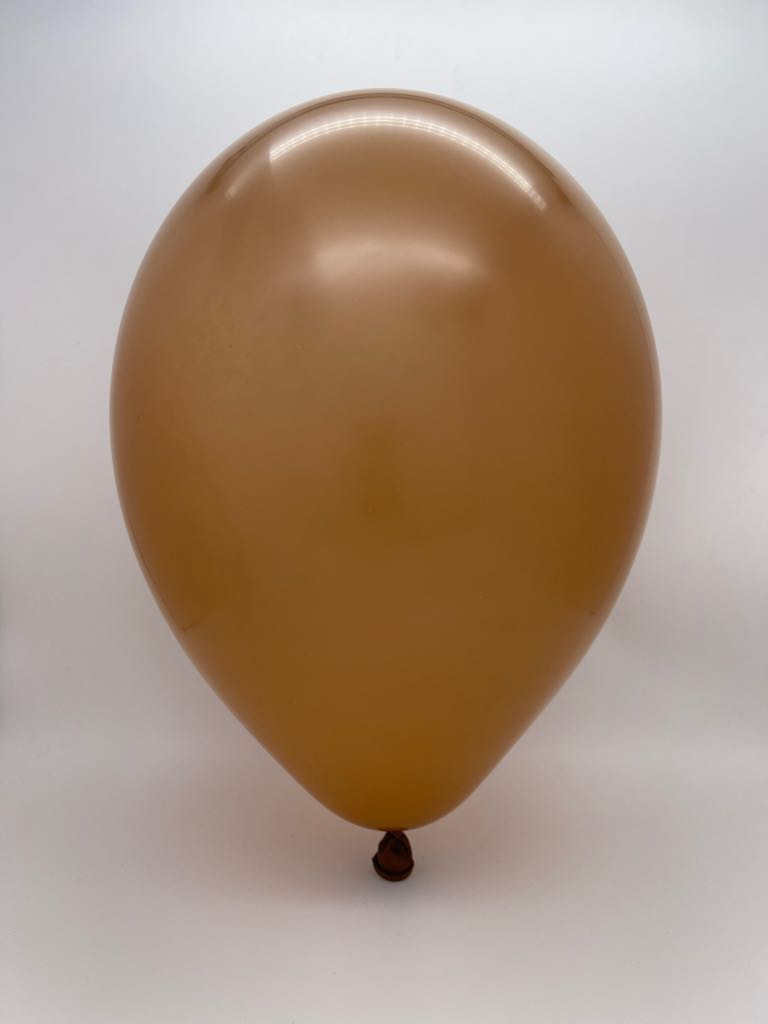 Inflated Balloon Image 260G Gemar Latex Balloons (Bag of 50) Modelling/Twisting Mocha