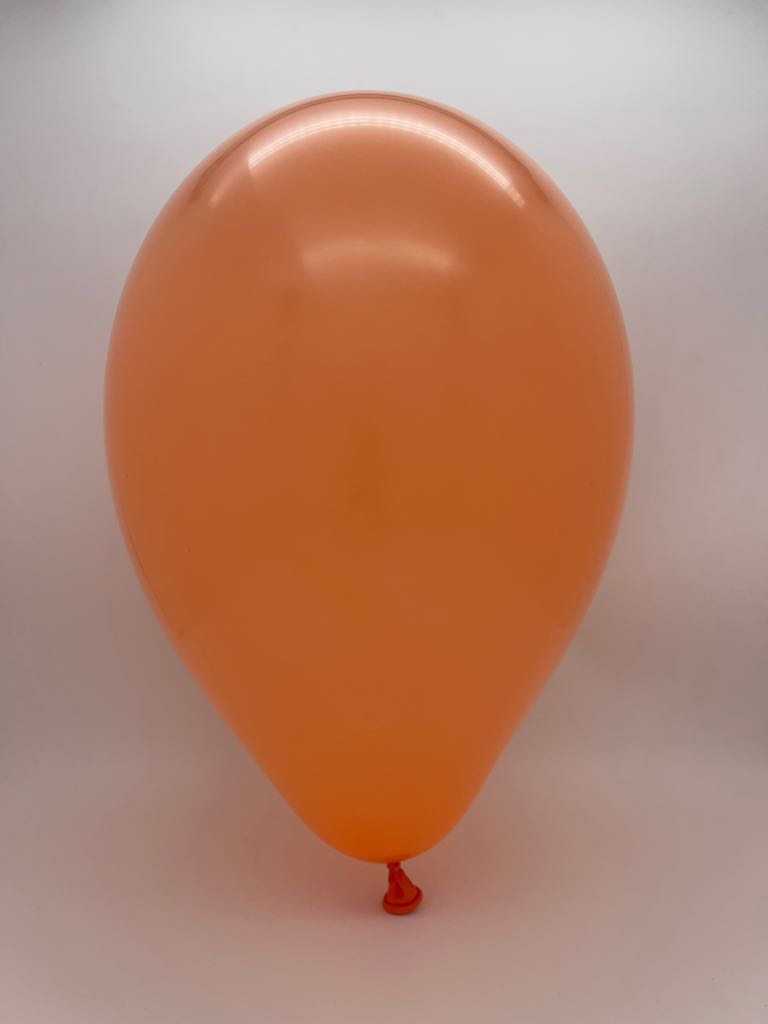 Inflated Balloon Image 12" Gemar Latex Balloons (Bag of 50) Standard Peach