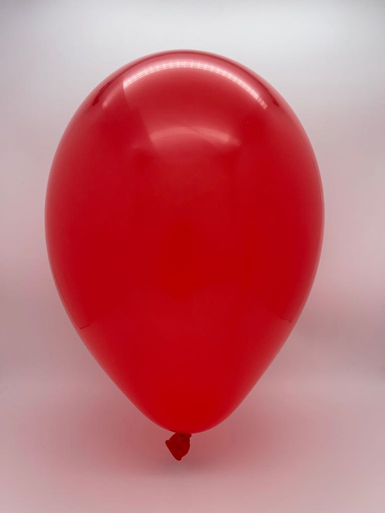 Inflated Balloon Image 5" Gemar Latex Balloons (Bag of 100) Standard Red