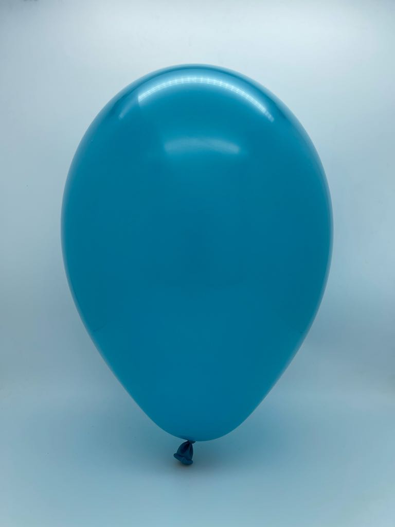 Inflated Balloon Image 160G Gemar Latex Balloons (Bag of 50) Modelling/Twisting Deep Turquoise*