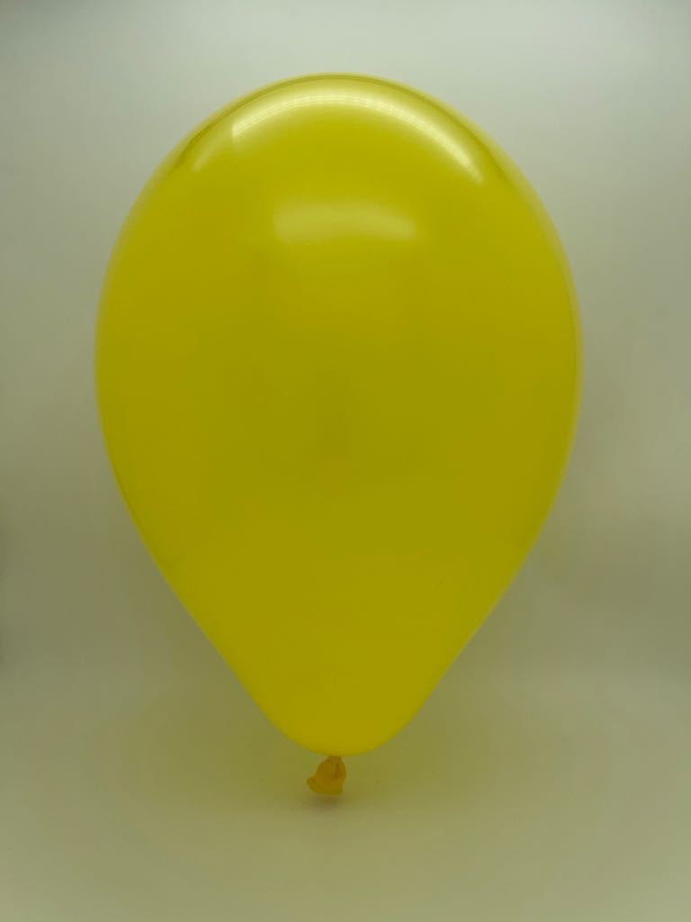 Inflated Balloon Image 260G Gemar Latex Balloons (Bag of 50) Modelling/Twisting Yellow