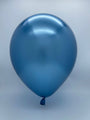 Inflated Balloon Image 5" Kalisan Latex Balloons Mirror Blue (50 Per Bag)