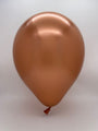 Inflated Balloon Image 5" Kalisan Latex Balloons Mirror Copper (50 Per Bag)