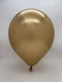 Inflated Balloon Image 5" Kalisan Latex Balloons Mirror Gold (50 Per Bag)