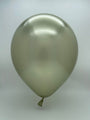 Inflated Balloon Image 24" Kalisan Latex Balloons Mirror Green Gold (5 Per Bag)