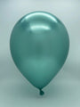 Inflated Balloon Image 160K Kalisan Nozzle Up Twisting Latex Balloons Mirror Green (50 Per Bag)