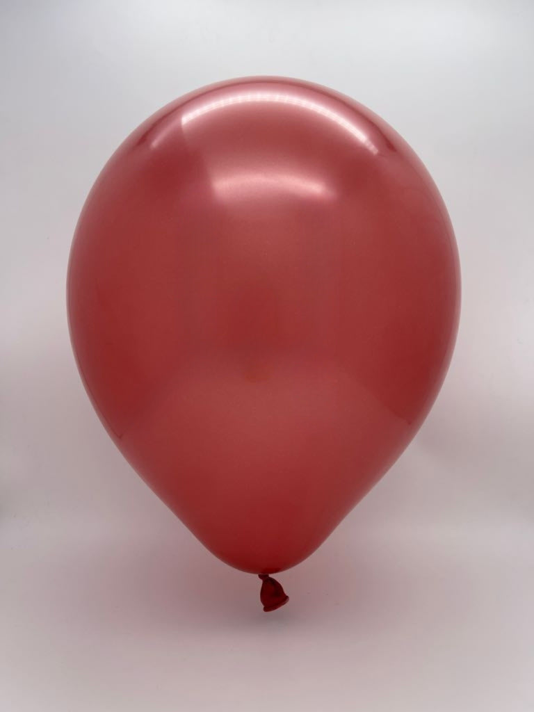 Inflated Balloon Image 160K Kalisan Nozzle Up Twisting Latex Balloons Mirror Red (50 Per Bag)