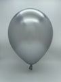 Inflated Balloon Image 160K Kalisan Nozzle Up Twisting Latex Balloons Mirror Silver (50 Per Bag)