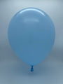 Inflated Balloon Image 12" Kalisan Latex Heart Balloons Pastel Matte Macaroon Blue (50 Per Bag)