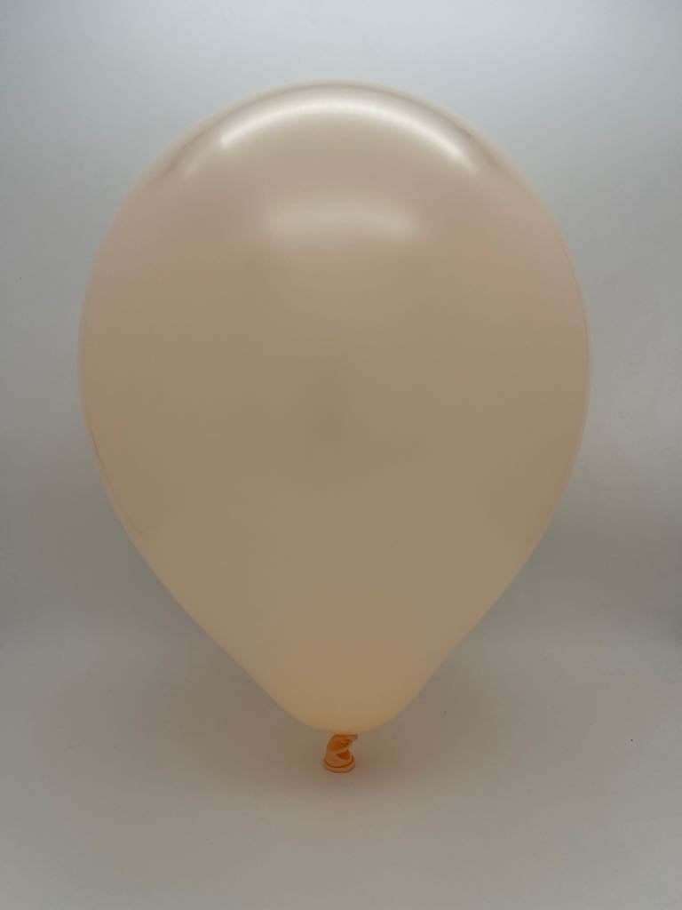 Inflated Balloon Image 24" Kalisan Latex Balloons Pastel Matte Macaroon Salmon (5 Per Bag)