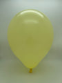 Inflated Balloon Image 12" Kalisan Latex Balloons Pastel Matte Macaroon Yellow (50 Per Bag)