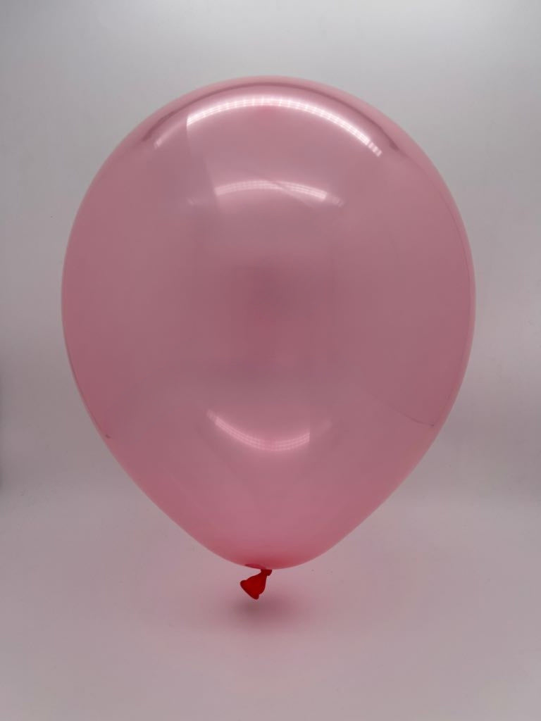 Inflated Balloon Image 24" Kalisan Latex Balloons Pure Crystal Pastel Red (5 Per Bag)