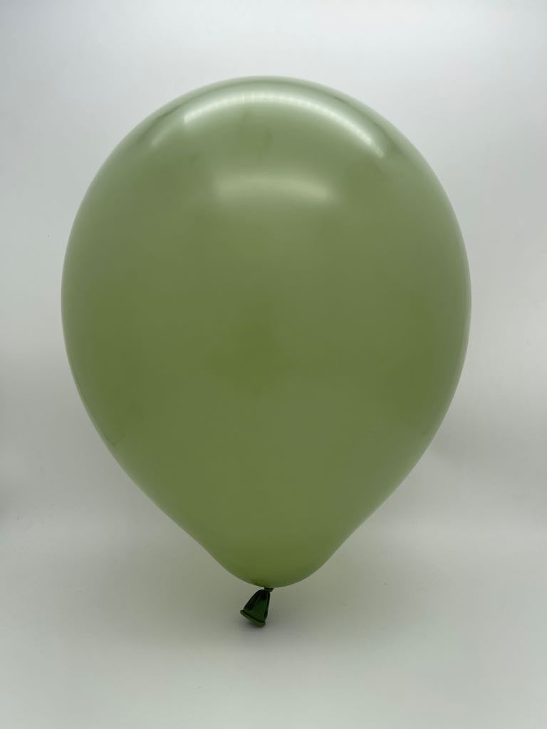 Inflated Balloon Image 24" Kalisan Latex Balloons Retro Eucalyptus (5 Per Bag)
