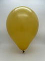 Inflated Balloon Image 5" Kalisan Latex Balloons Retro Mustard (50 Per Bag)