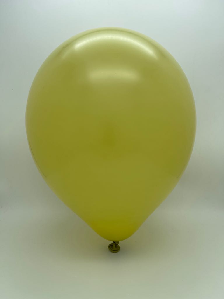Inflated Balloon Image 5" Kalisan Latex Balloons Retro Olive (50 Per Bag)