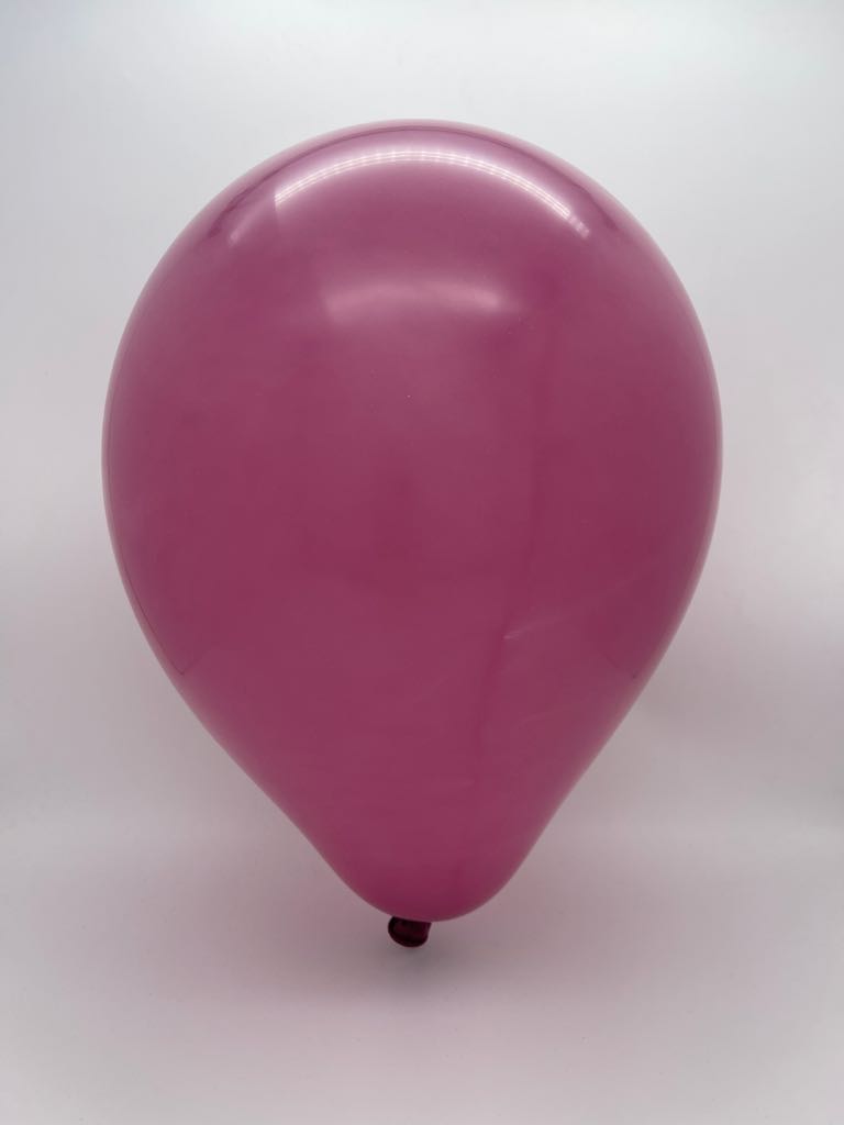 Inflated Balloon Image 24" Kalisan Latex Balloons Retro Wild Berry (5 Per Bag)