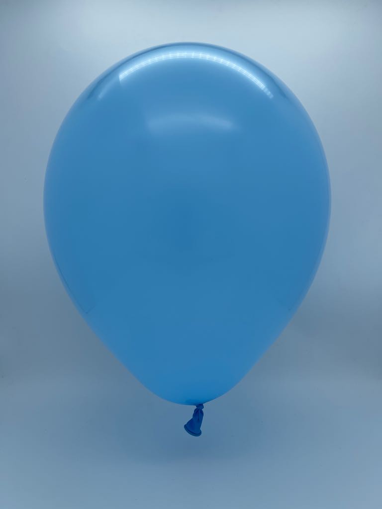 Inflated Balloon Image 24" Kalisan Latex Balloons Standard Baby Blue (5 Per Bag)