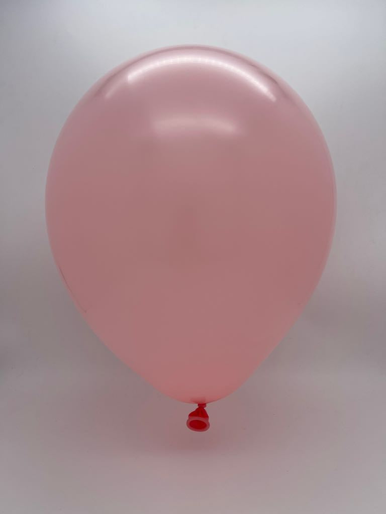 Inflated Balloon Image 350K Kalisan Nozzle Up Twisting Latex Balloons Standard Baby Pink (50 Per Bag)