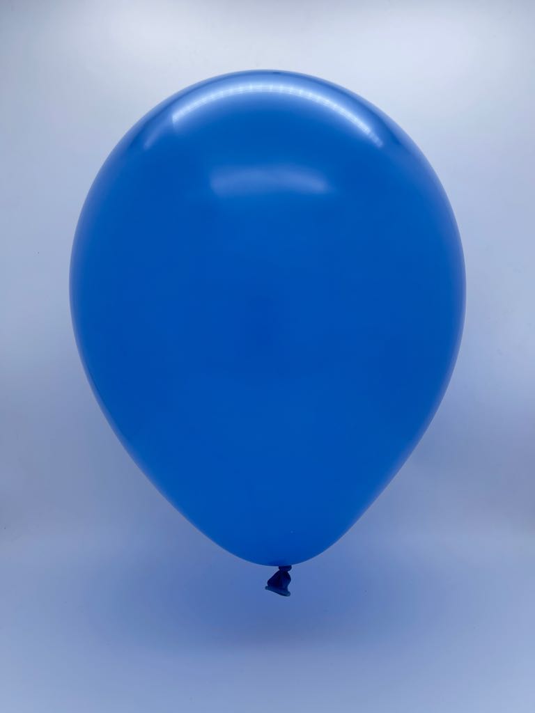 Inflated Balloon Image 24" Kalisan Latex Balloons Standard Blue (5 Per Bag)