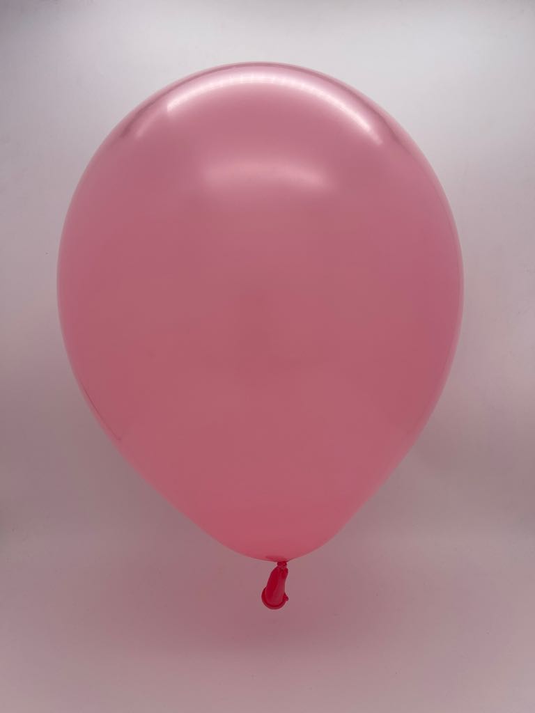 Inflated Balloon Image 260K Kalisan Nozzle Up Twisting Latex Balloons Standard Flamingo Pink (50 Per Bag)