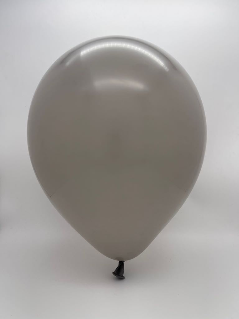 Inflated Balloon Image 18" Kalisan Latex Balloons Standard Grey (25 Per Bag)