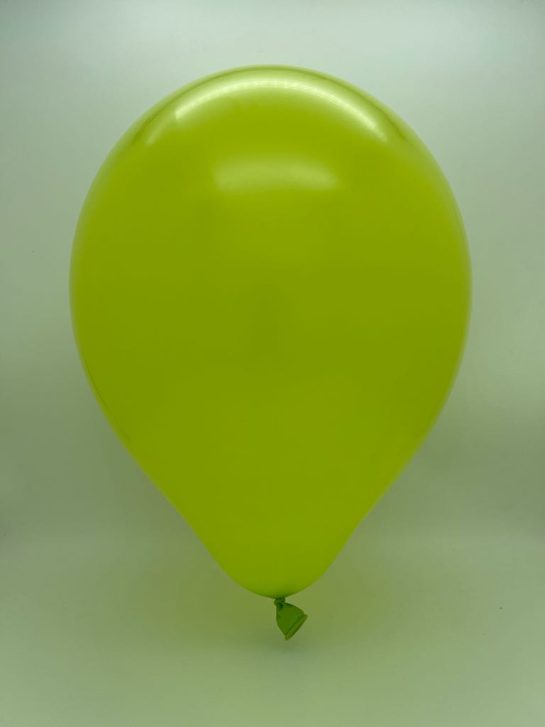 Inflated Balloon Image 160K Kalisan Nozzle Up Twisting Latex Balloons Standard Lime Green (50 Per Bag)