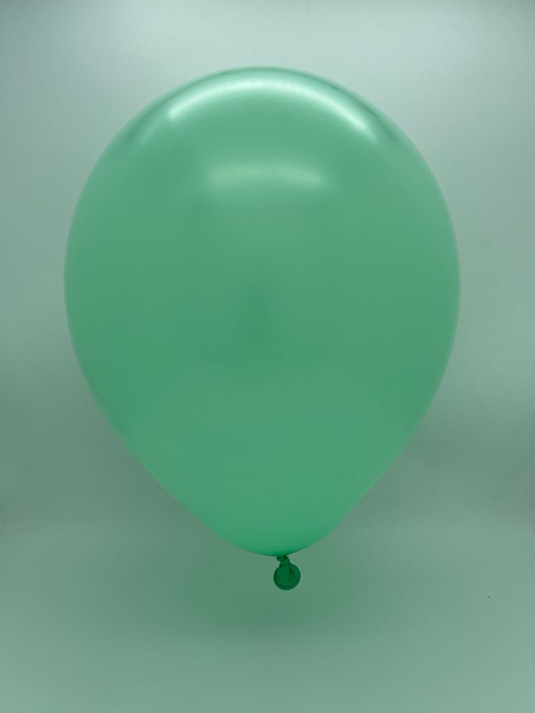 Inflated Balloon Image 18" Kalisan Latex Balloons Standard Mint Green (25 Per Bag)