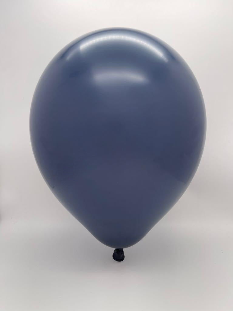 Inflated Balloon Image 350K Kalisan Nozzle Up Twisting Latex Balloons Standard Navy (50 Per Bag)