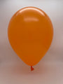 Inflated Balloon Image 12" Kalisan Latex Balloons Standard Orange (50 Per Bag)