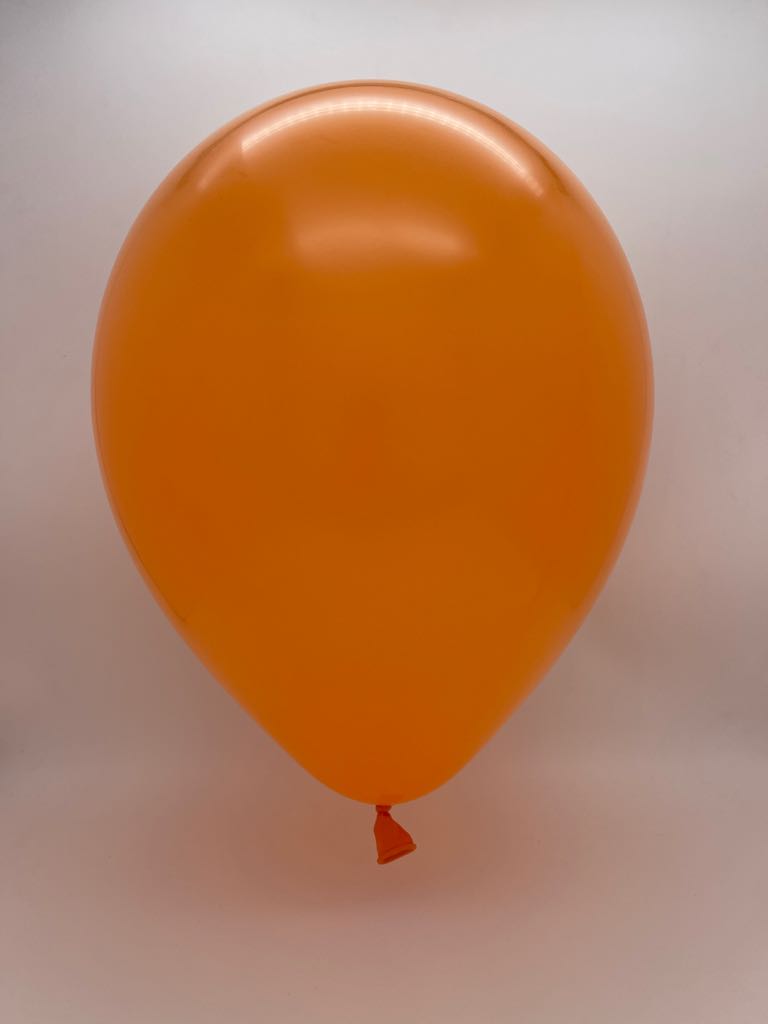 Inflated Balloon Image 350K Kalisan Nozzle Up Twisting Latex Balloons Standard Orange (50 Per Bag)