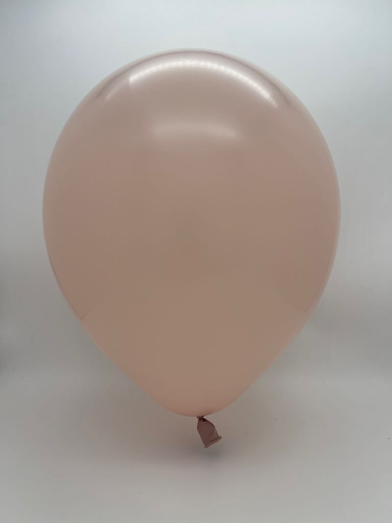 Inflated Balloon Image 12" Kalisan Latex Balloons Standard Pink Blush (500 Per Bag)