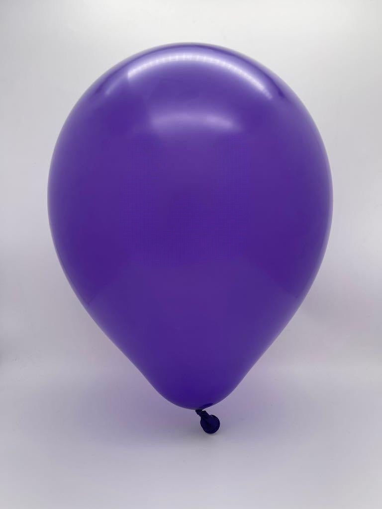 Inflated Balloon Image 260K Kalisan Nozzle Up Twisting Latex Balloons Standard Violet (50 Per Bag)