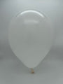 Inflated Balloon Image 12" Kalisan Latex Heart Balloons Standard White (50 Per Bag)